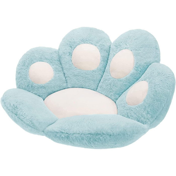 Perna Decorativa, , Model Laba de Pisica, din Plus, pentru Scaun/Canapea/Podea, 80 x 70 cm, Albastru Deschis [5]