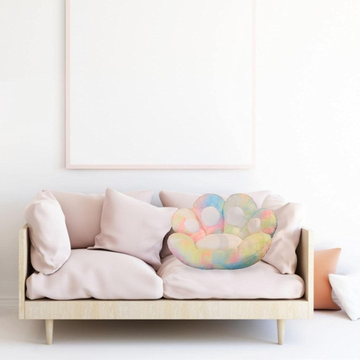 Perna Decorativa, , Model Laba de Pisica, din Plus, pentru Scaun/Canapea/Podea, 80 x 70 cm, Multicolor [2]