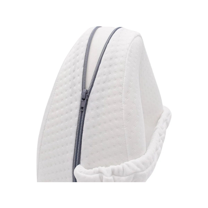 Perna Ortopedica pentru Picioare, , Multifunctionala, Confortabilă, in Forma de Inima, Spuma cu Memorie, Curea Anti-cadere, 25x23x13 cm, Alb [3]