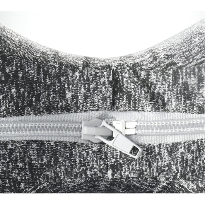 Perna Ortopedica pentru Picioare, , Multifunctionala, Confortabilă, in Forma de Inima, Spuma cu Memorie, Curea Anti-cadere, 25x23x13 cm, Gri [6]