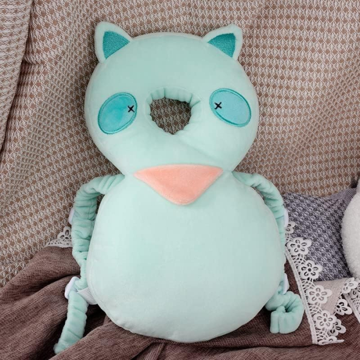 Perna tip Rucsac pentru Protectia Capului, , Tetiera tip Raton, pentru Bebelusi, 33x6x19 cm, 180 g, Turcoaz [2]