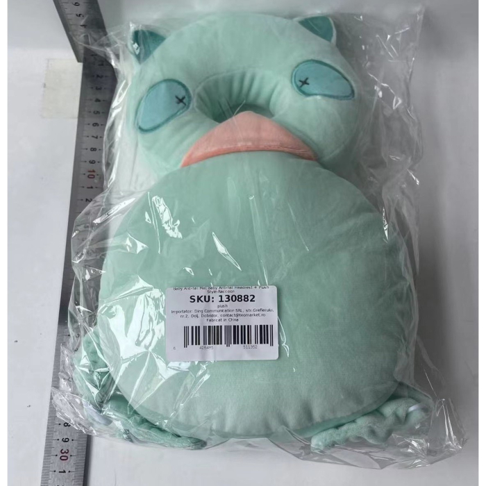 Perna tip Rucsac pentru Protectia Capului, , Tetiera tip Raton, pentru Bebelusi, 33x6x19 cm, 180 g, Turcoaz [6]