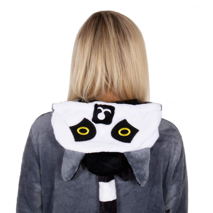 Pijama tip salopeta pentru adulti, model Lemur, marime S [6]