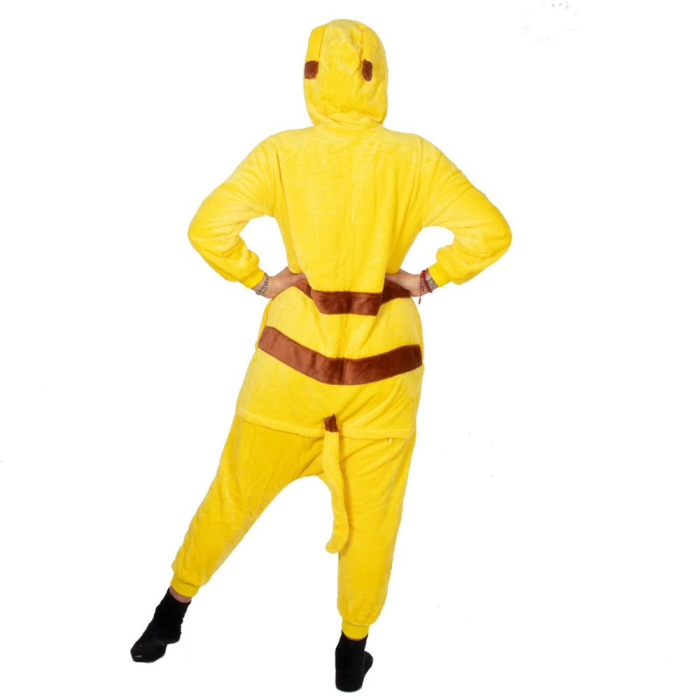 Pijama tip salopeta pentru adulti, model Pikachu, marime M [20]