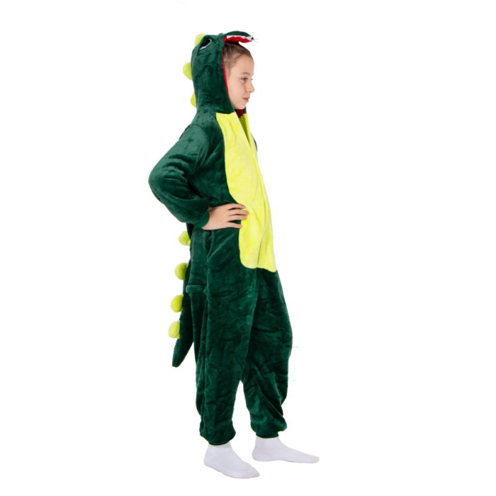 Pijama tip salopeta pentru copii, model Dragon, marime 110-120cm [5]