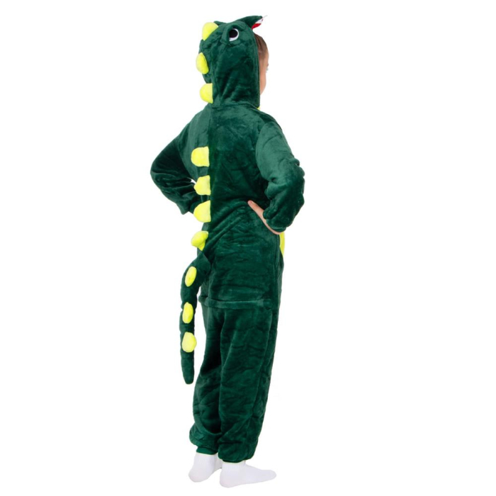 Pijama tip salopeta pentru copii, model Dragon, marime 110-120cm [22]