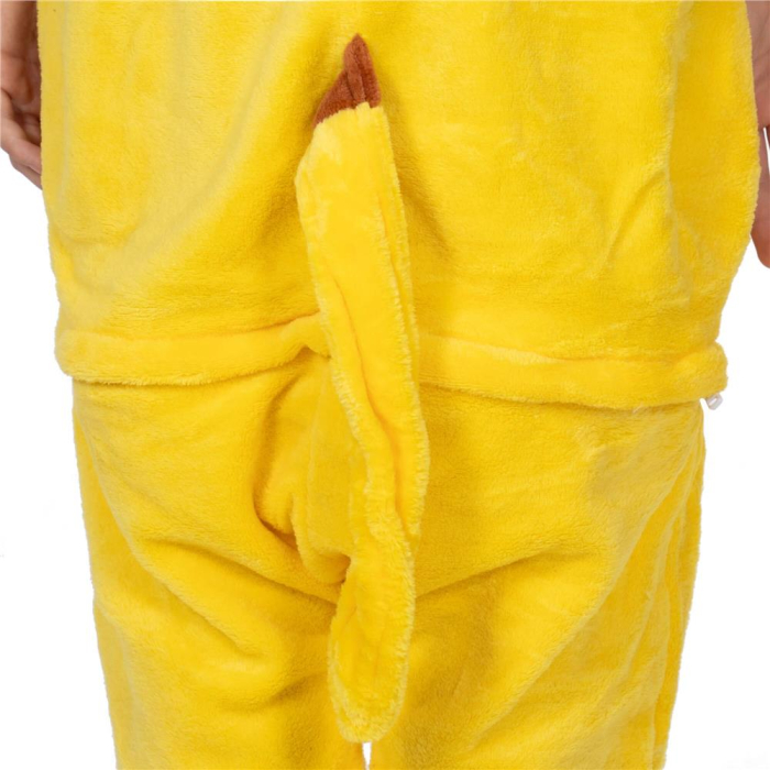 Pijama tip salopeta pentru copii, model Pikachu, marime 120-130 cm [6]