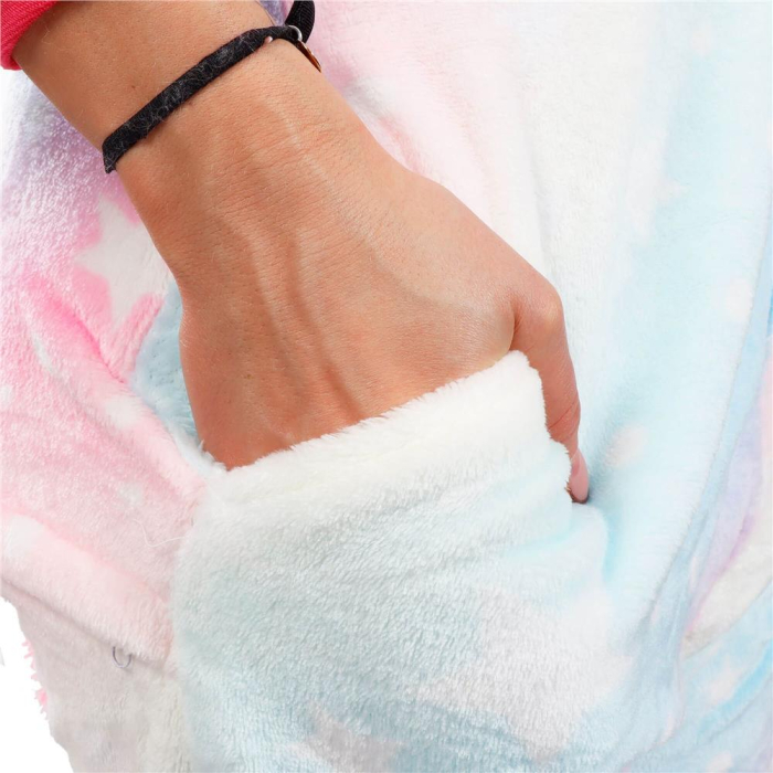 Pijama tip salopeta pentru dama, model unicorn, marime M [25]