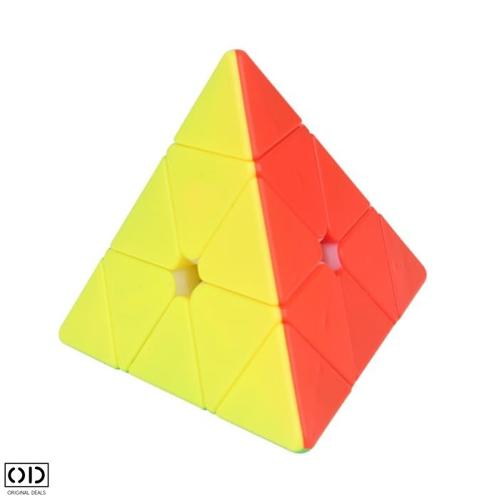 Piramida Magica Rubik, Jucarie Inteligenta Antistres, 4 Fete Colorate, Premium, Original Deals [4]