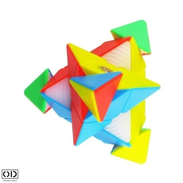 Piramida Magica Rubik, Jucarie Inteligenta Antistres, 4 Fete Colorate, Premium, Original Deals [7]