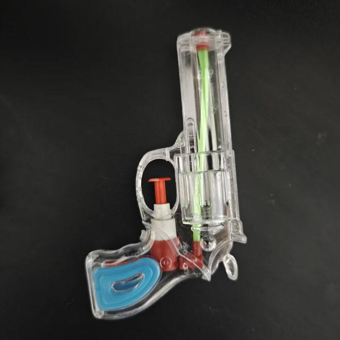 Pistol cu Apa, , pentru Copii, din Plastic, 16 x 5 x 2 cm, Transparent/Albastru [3]