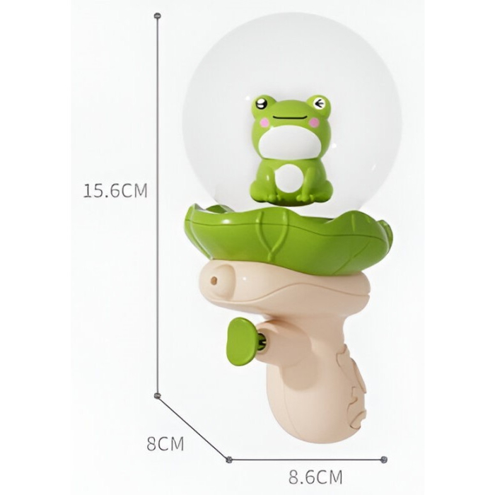 Pistol cu Apa pentru Copii, , Multifunctional, Capacitate 250 mL, Model Broscuta, 15.6x8x8.6 cm, ABS, Verde [2]