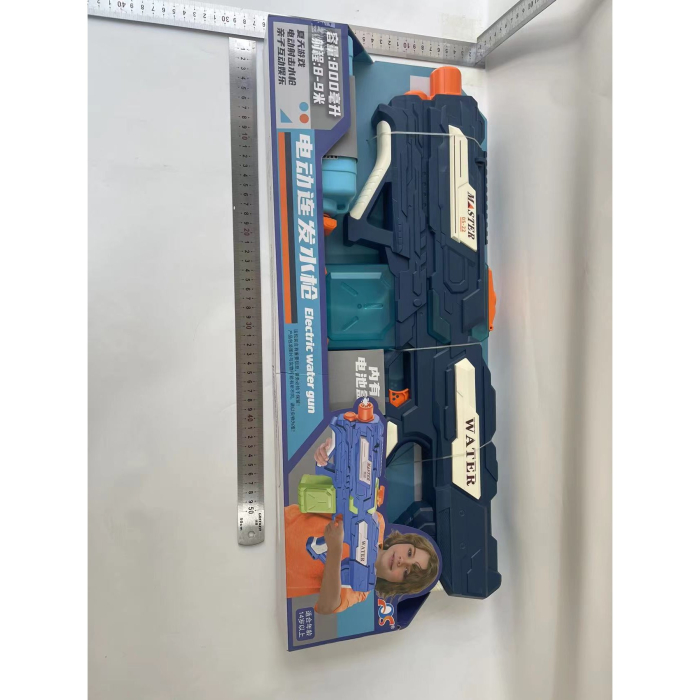 Pistol cu Apa pentru Copii, Rezervor 600ml, , 14ani+, cu baterie 1500mAh, Electric Burst, Albastru/Verde, 800ML [10]
