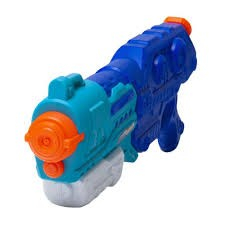 Pistol cu Apa pentru Copii, Rezervor de 1500 ml, Maner de transport, Pentru Piscina/Plaja, , 3 ani+, Bleumarin, Lungime 44 cm [3]
