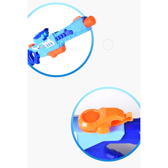 Pistol cu Apa pentru Copii, Rezervor, Pentru Piscina/Plaja, , 6ani+, Albastru, 1200ML [7]