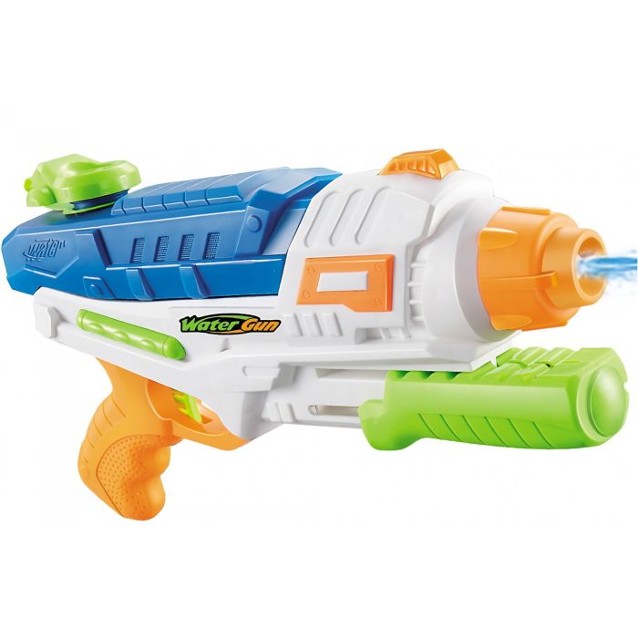 Pistol cu Apa pentru Copii, Rezervor, Pentru Piscina/Plaja, , 6ani+, Albastru/Multicolor, 1000ML, model 2 [1]