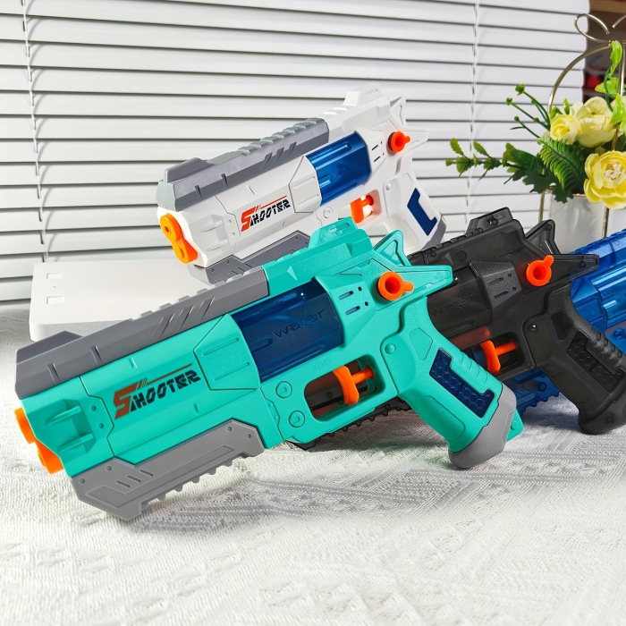 Pistol Manual cu Apa, , Jucarie Pistol cu Apa Sigur Pentru Copii, Design Nou S-Shooter Atractiv, 23 x 14.5 cm, Verde [3]
