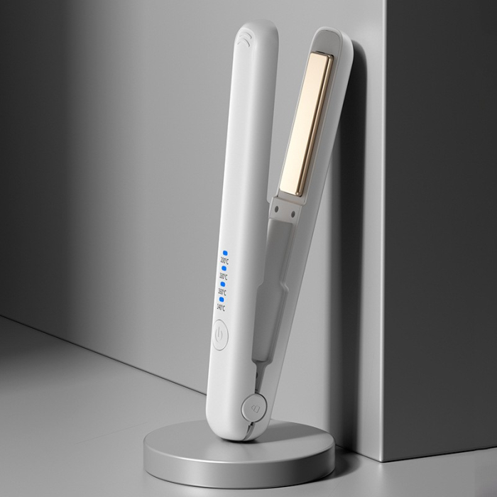 Placa de Par fara Fir, , Adaptor Tip C, Tensiune 5V, Capacitate Baterie 3000 mAh, Indreptat, Ondulat, 4 Trepte de Temperatura, 21.8 x 3.1 x 3.4.1 cm, Alb [3]