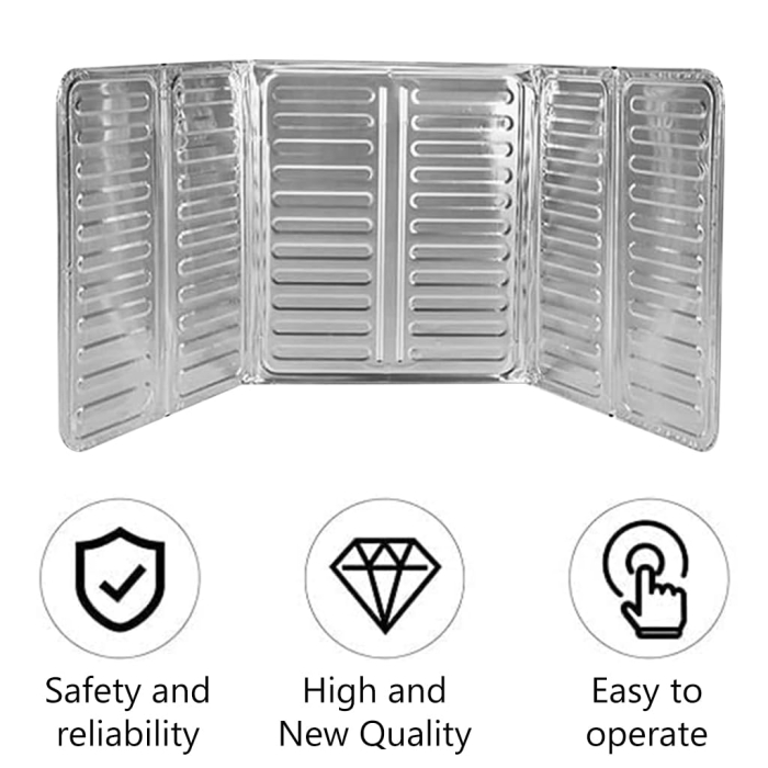 Placa de Protectie pentru Aragaz din Aluminiu, Anti Stropi, Pliabila, 32.5 x 84 cm - ORIGINAL DEALS [12]