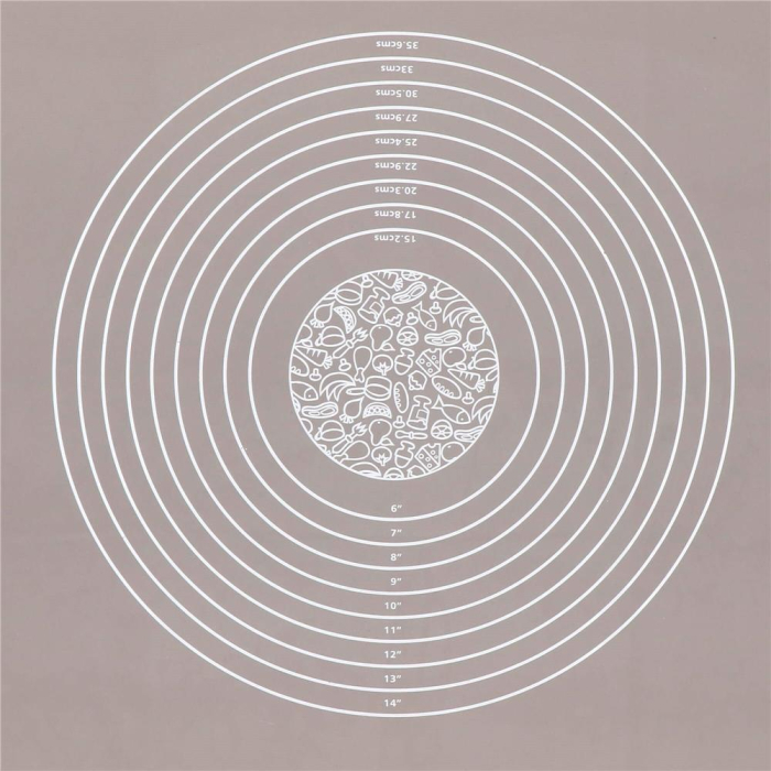 Plansa din silicon alimentar de framantat aluat, rezistenta la temperaturi ridicate, 50x40cm, gri [11]