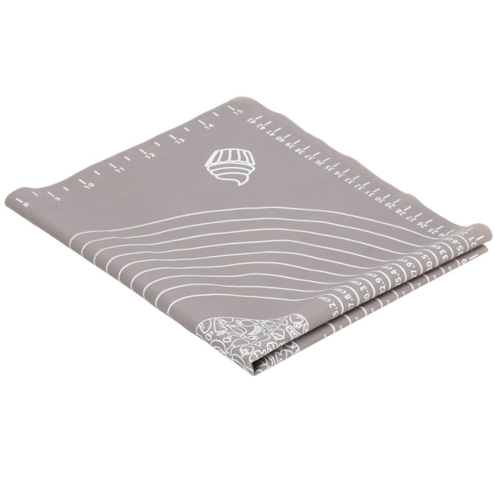 Plansa din silicon alimentar de framantat aluat, rezistenta la temperaturi ridicate, 50x40cm, gri [17]