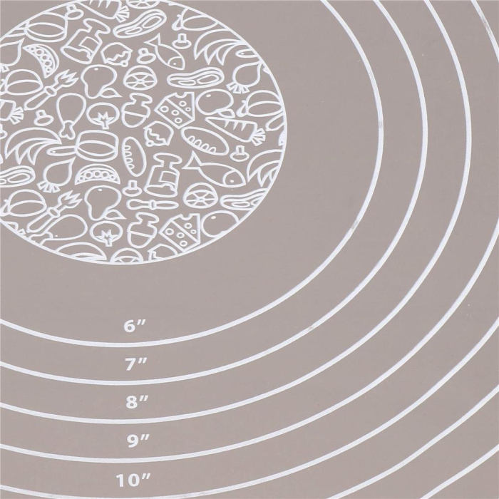 Plansa din silicon alimentar de framantat aluat, rezistenta la temperaturi ridicate, 50x40cm, gri [13]