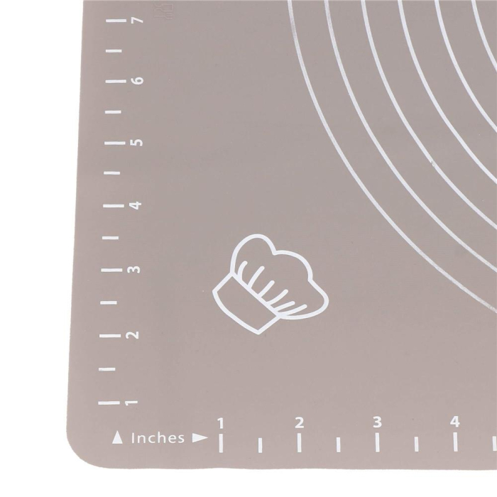 Plansa din silicon alimentar de framantat aluat, rezistenta la temperaturi ridicate, 50x40cm, gri [14]