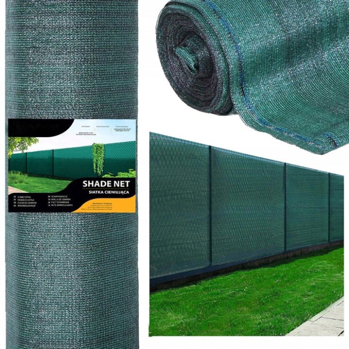 Plasa umbrire si intimitate pentru gard, 1.7m latime, 25m lungime, 140g densitate, verde [9]