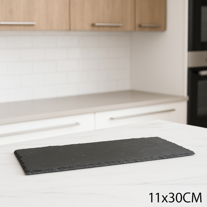 Platou servire Atmosphera ardezie, 11x30 cm, negru [3]