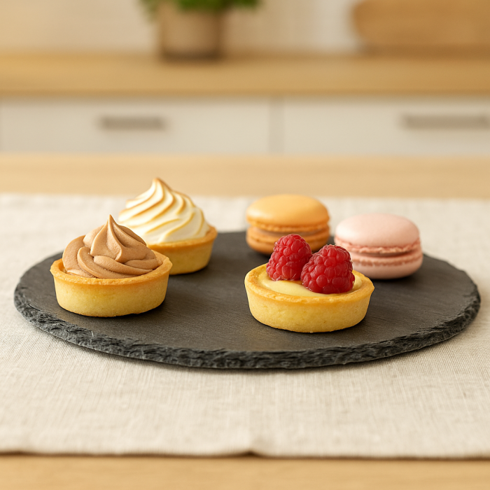 Platou servire Atmosphera ardezie, diametru 28 cm, negru [2]