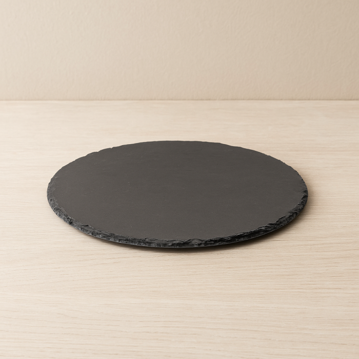 Platou servire Atmosphera ardezie, diametru 32 cm, negru [3]