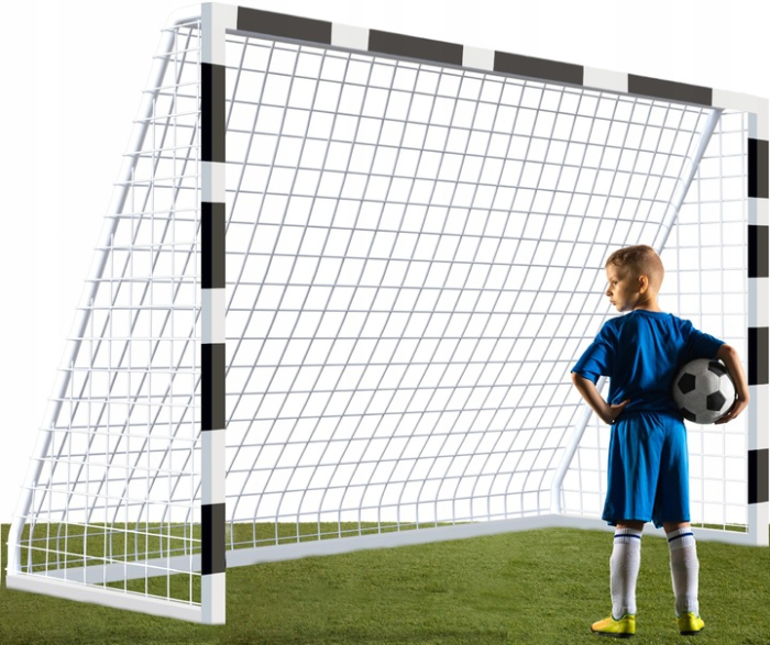 Poarta de fotbal din otel, 200x300 cm, profil 38mm, cu elemente de fixare [3]