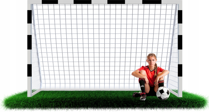 Poarta de fotbal din otel, 200x300 cm, profil 38mm, cu elemente de fixare [7]