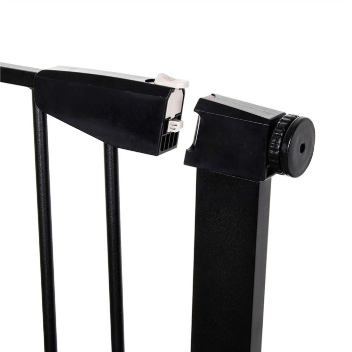 Poarta de siguranta Safety Gate pentru scari, ajustabila 117-124 cm, din otel, neagra [2]