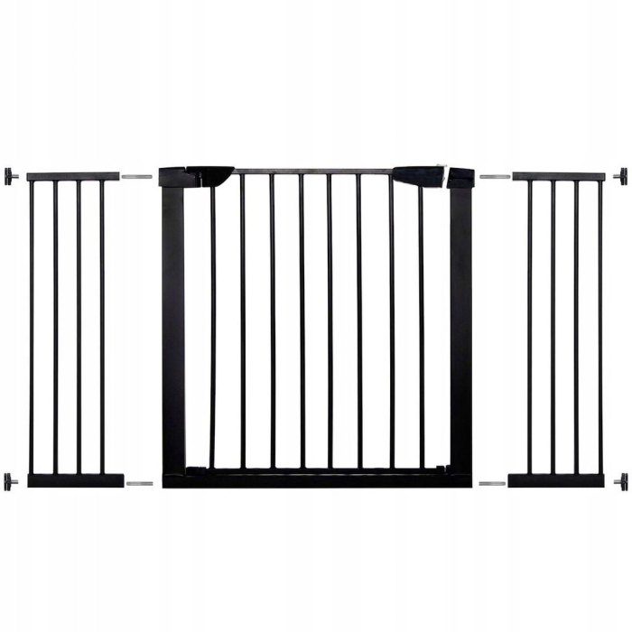 Poarta de siguranta Safety Gate pentru scari, ajustabila 131-138 cm, din otel, neagra [1]