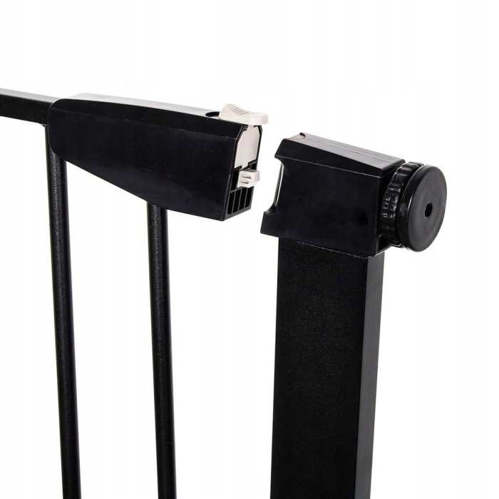 Poarta de siguranta Safety Gate pentru scari, ajustabila 131-138 cm, din otel, neagra [2]
