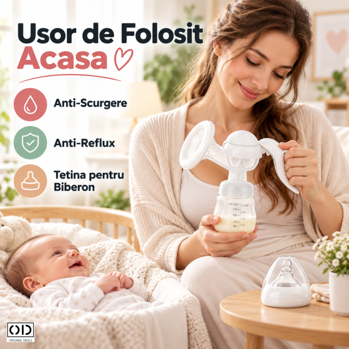 Pompa de San Manuala ORIGINAL DEALS, cu Cupa din Silicon si Recipient Transparent de 150 ml, Alba, 17 x 18 cm [8]