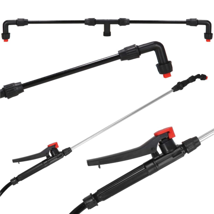 Pompa de stropit electric rucsac 16L, cu acumulator, 6 duze, lance telescopica si presiune reglabila [10]