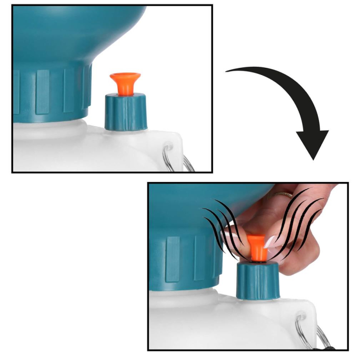 Pompa de stropit manual 5L cu lance reglabila 63 cm, 2 duze si curea de umar [3]