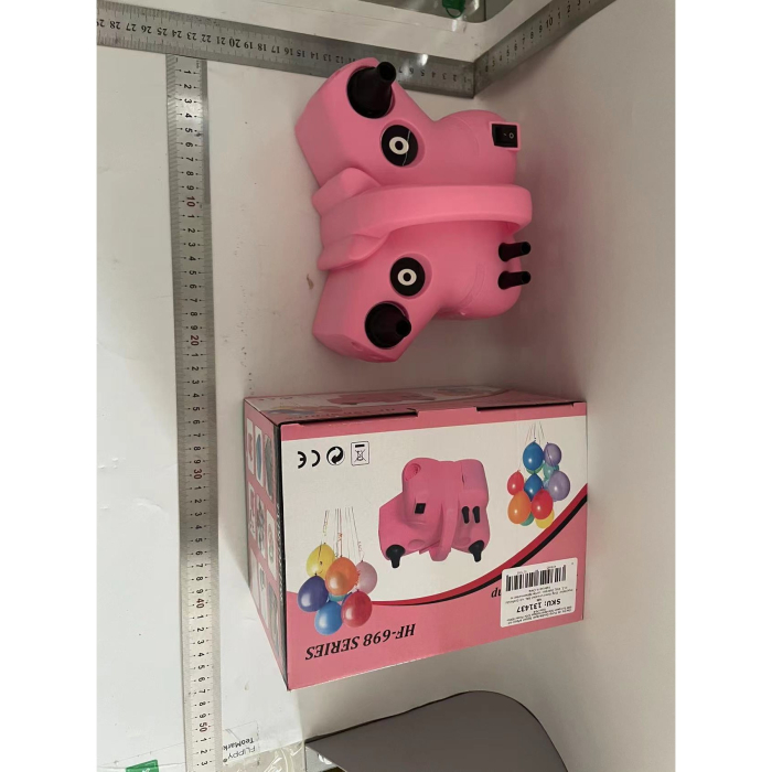 Pompa Electrica de Umflat Baloane, , cu Doua Iesiri, 220V, Putere 600W, Accesorii petrecere, Roz [2]