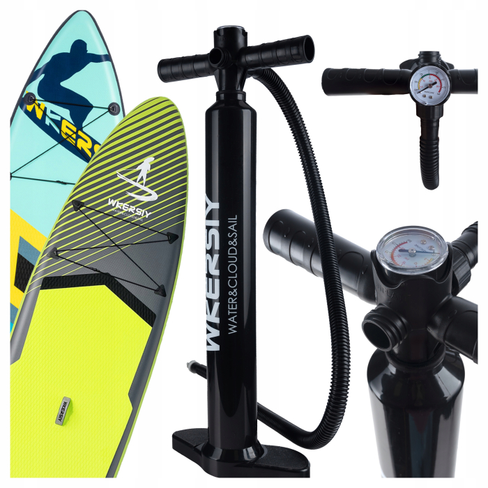 Pompa manuala cu manometru pentru SUP, 15 PSI – dubla actiune, furtun 130 cm [5]