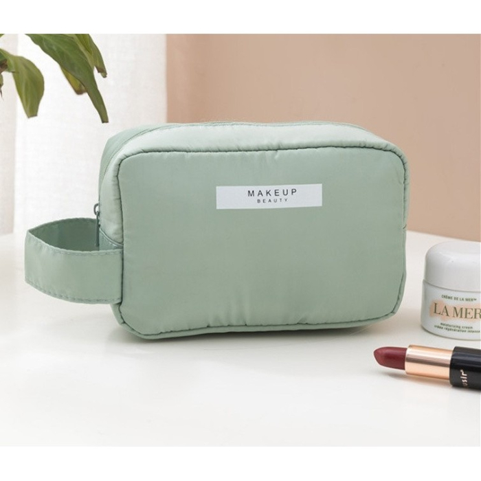 Portfard, , cu Maner, Material Impermeabil, pentru Cosmetice, 16 x 11 x 7 cm, Verde [3]