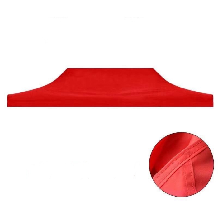 Prelata,copertina pentru acoperis cort tip pavilion , 3 x 4.5 m , impermeabila, invelis din material textil oxfort 700D, cauciucat Rosu Varf Plat [3]