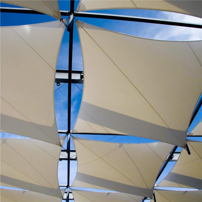 Prelata umbrire 4x3 m pentru terasa sau balcon, impermeabila, protectie UV, crem [8]