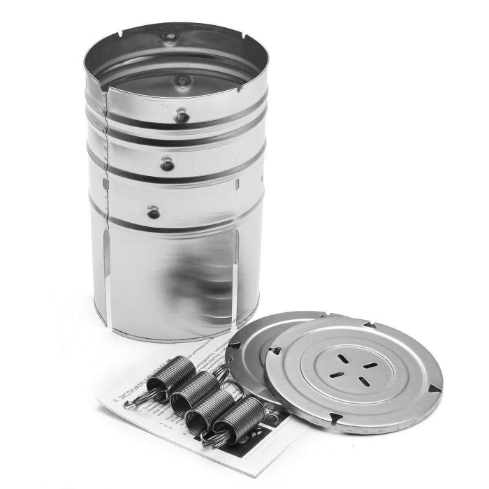 Presa din inox , pentru preparat sunca presata, cu capac, dimensiune reglabila in 3 trepte, 15 x 15 x 18 cm, argintiu [6]