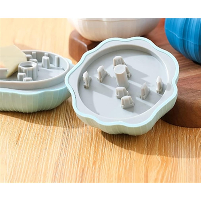 Presa Manuala pentru Usturoi, , Model Usturoi, 7 x 7.5 cm, din Plastic, Albastru Deschis [4]