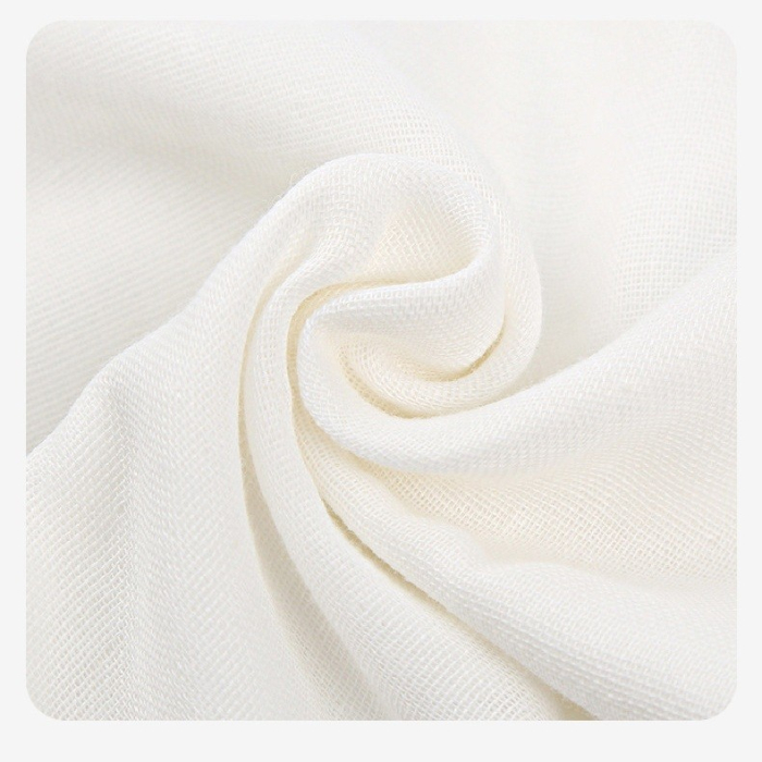 Prosop Absorbant, , din Bumbac, pentru Bebelusi, 19x28 cm, Model Elefantel, Alb [5]