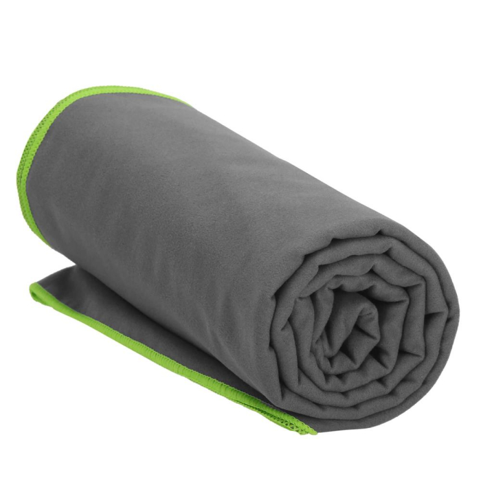 Prosop de plaja cu uscare de rapida, husa de transport, 90x180cm, gri [8]