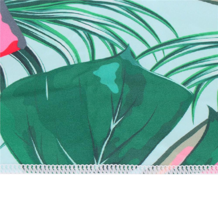 Prosop de plaja cu uscare de rapida, husa de transport, 90x180cm, model pepene verde [13]