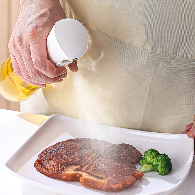 Pulverizator pentru Ulei, Otet sau Alte Lichide, , Reincarcabil, Multifunctionale, Capacitatea 200 ml, Material Plastic, Culoare Alb [6]